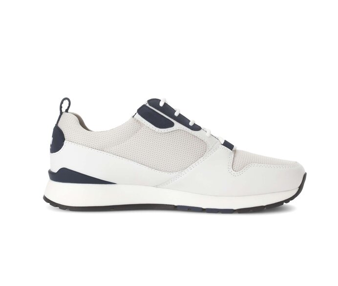 Pius Gabor Herren Sneaker Low Weiß - Materialmix Leder/Textil