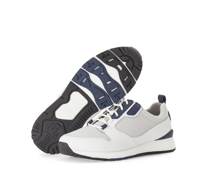 Pius Gabor Herren Sneaker Low Weiß - Materialmix Leder/Textil
