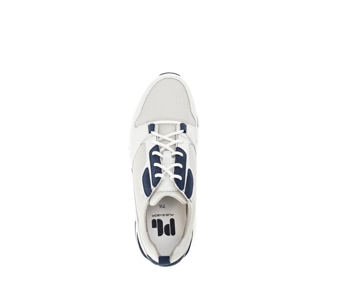 Pius Gabor Herren Sneaker Low Weiß - Materialmix Leder/Textil