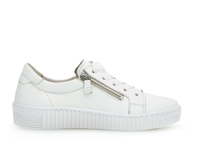 Gabor Damen  Sneaker Low Weiß - Glattleder