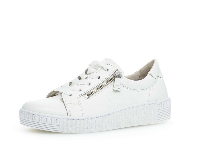 Gabor Damen  Sneaker Low Weiß - Glattleder