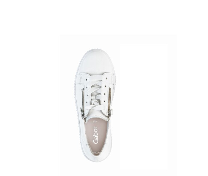 Gabor Damen  Sneaker Low Weiß - Glattleder