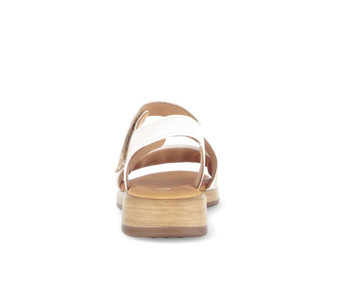Gabor Damen  Riemchensandale Creme - Glattleder