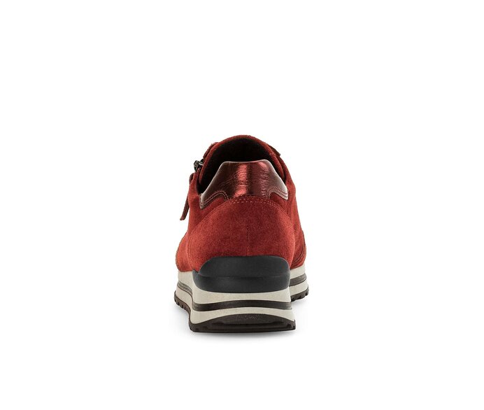 Gabor Damen  Sneaker Low Rot - Materialmix Leder