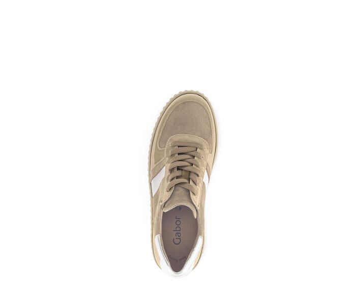 Gabor Damen  Sneaker Low Braun - Materialmix Leder