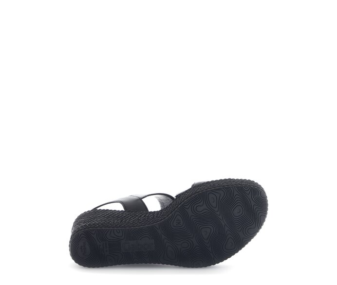 Gabor Damen  Keilsandalette Schwarz - Glattleder