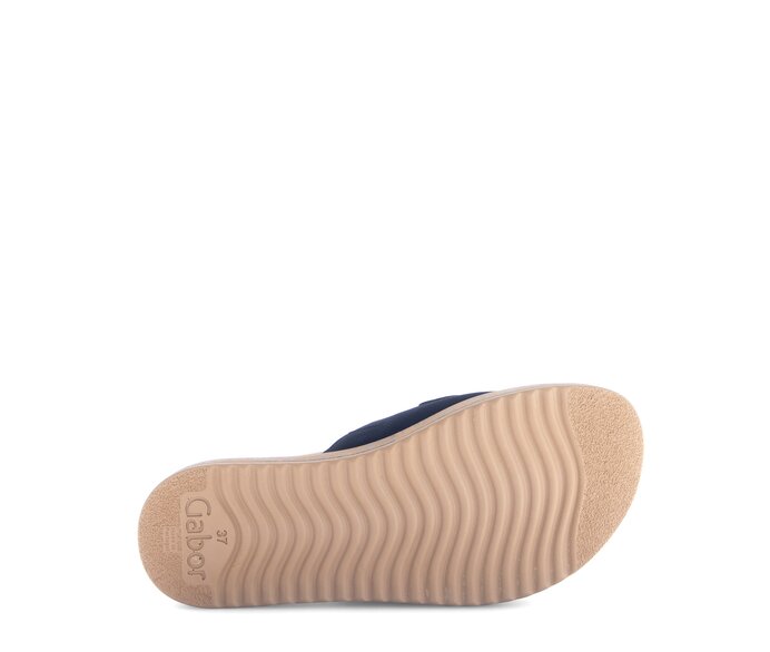 Gabor Damen  Pantolette Blau - Rauleder