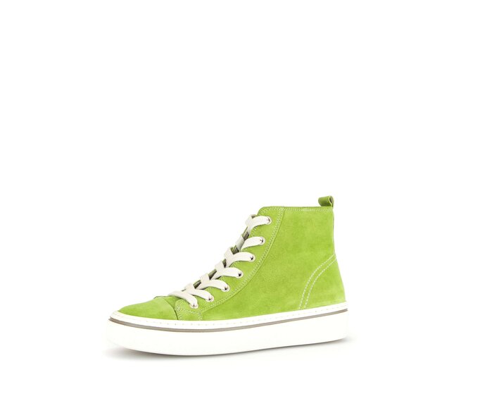 Gabor Damen  Sneaker High Grün - Rauleder