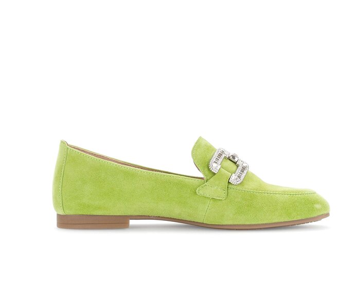 Gabor Damen  Slipper Grün - Rauleder