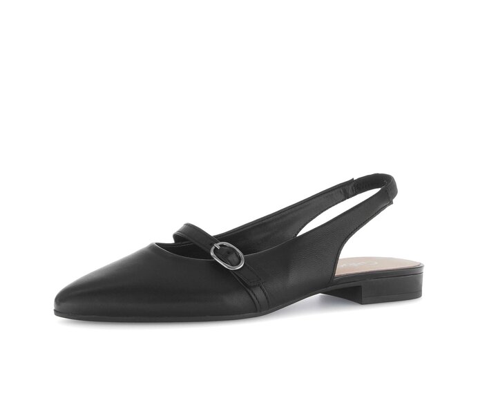 Gabor Damen  Slingpumps Schwarz - Glattleder