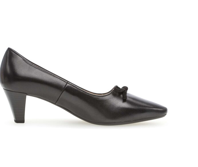Gabor Damen  Eleganter Pumps Schwarz - Glattleder