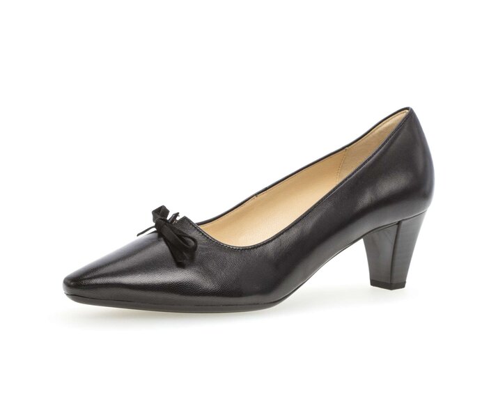 Gabor Damen  Eleganter Pumps Schwarz - Glattleder