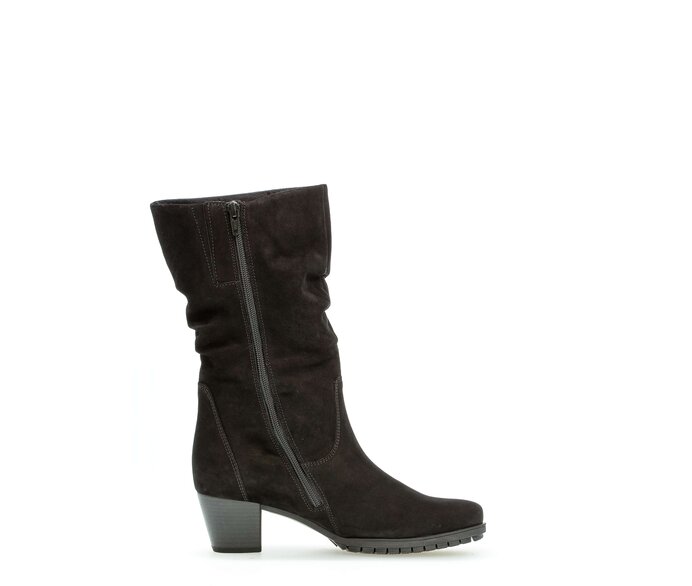 Gabor Damen  Sportliche Stiefelette Schwarz - Rauleder