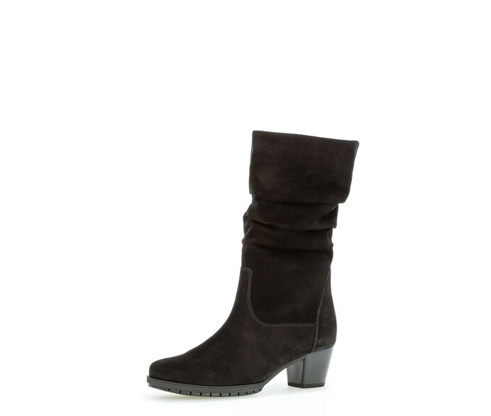 Gabor Damen  Sportliche Stiefelette Schwarz - Rauleder