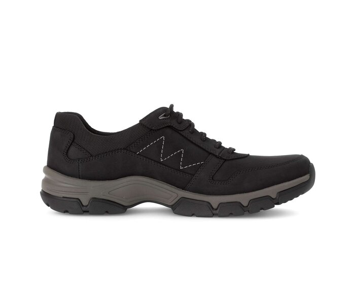Pius Gabor Herren Sneaker Low Schwarz - Materialmix Leder/Textil