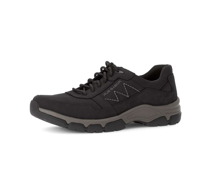 Pius Gabor Herren Sneaker Low Schwarz - Materialmix Leder/Textil
