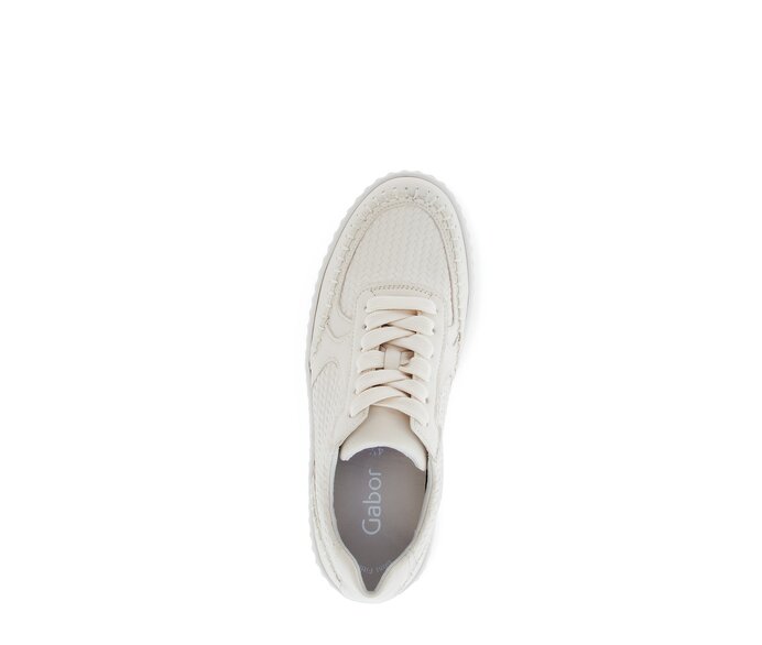 Gabor Damen  Sneaker Low Beige - Materialmix Leder