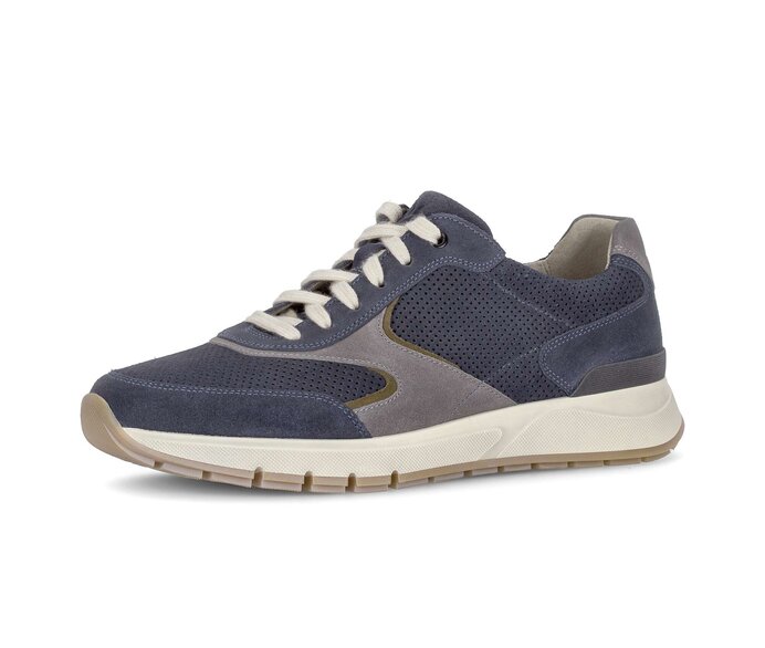 Pius Gabor Herren Sneaker Low Blau - Rauleder