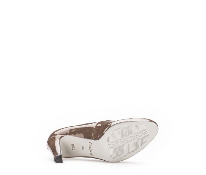 Gabor Damen  Plateau Pumps Braun - Lederimitat