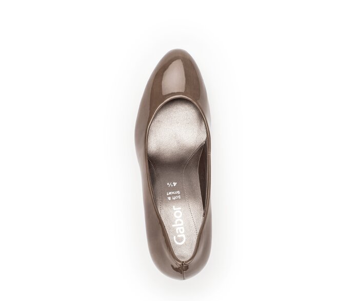 Gabor Damen  Plateau Pumps Braun - Lederimitat