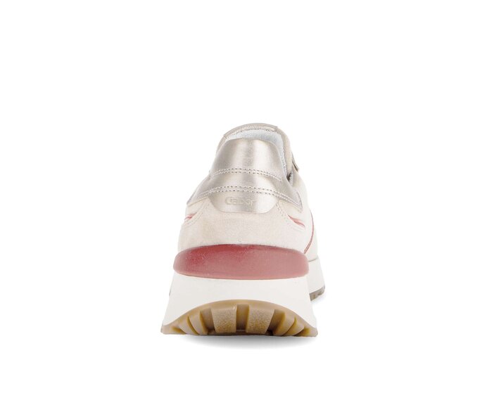 Gabor Damen  Sneaker Low Beige - Materialmix Leder