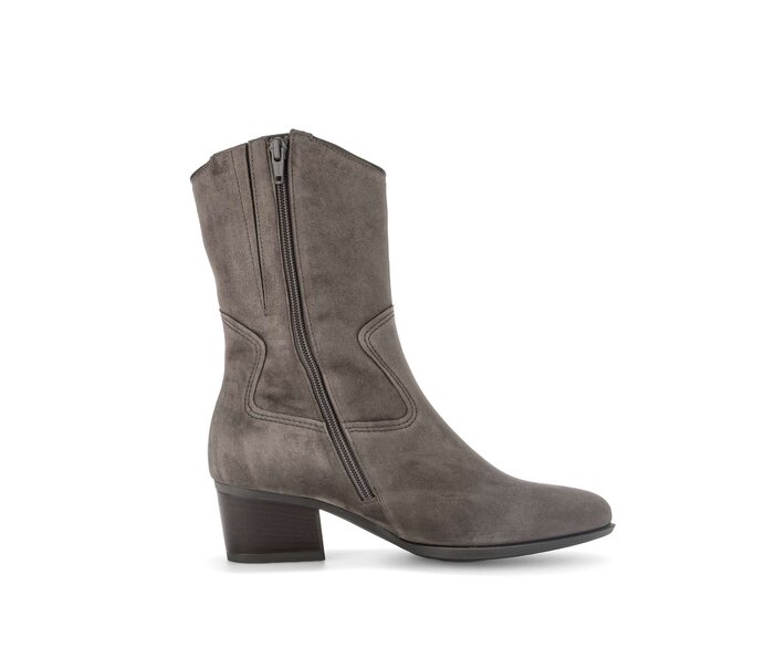 Gabor Damen  Cowboy Boots Braun - Materialmix Leder
