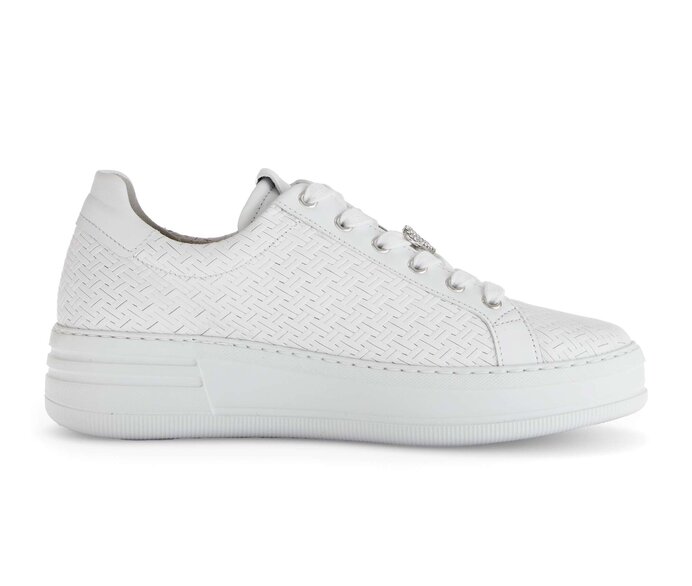 Gabor Damen  Sneaker Low Weiß - Effektleder