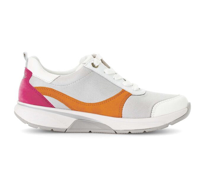 Gabor Damen  Sneaker Low Weiß - Materialmix Leder/Lederimitat