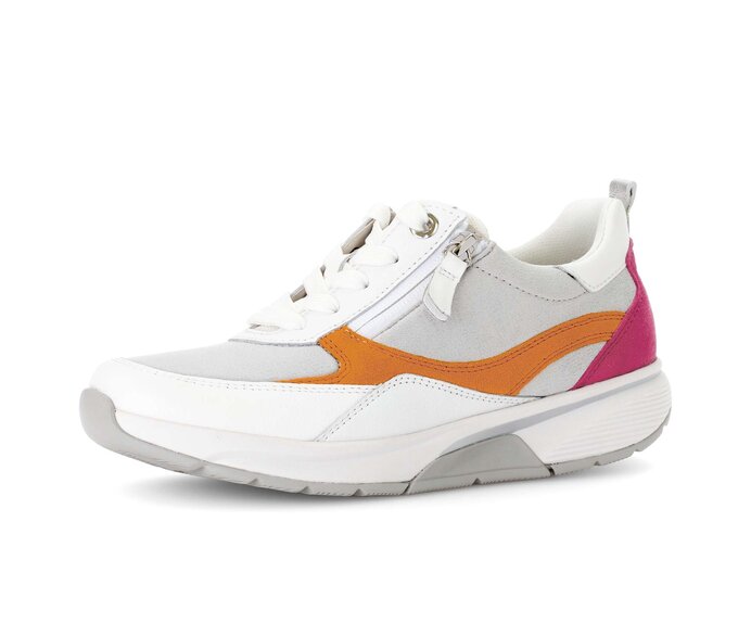 Gabor Damen  Sneaker Low Weiß - Materialmix Leder/Lederimitat