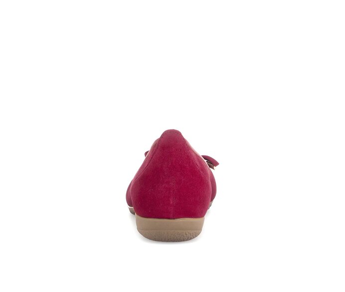 Gabor Damen  Sportliche Ballerina Rot - Rauleder