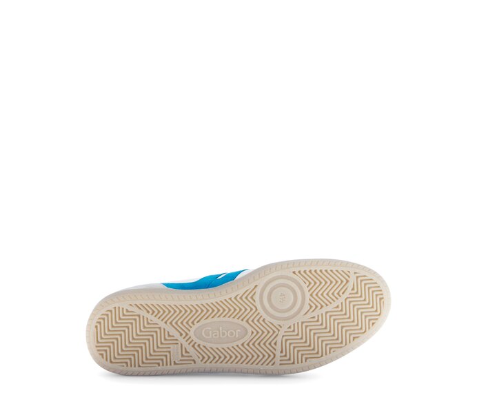 Gabor Damen  Sneaker Low Blau - Materialmix Leder