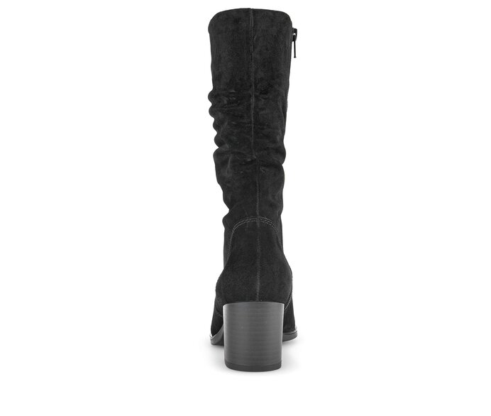 Gabor Damen  Elegante Stiefelette Schwarz - Rauleder