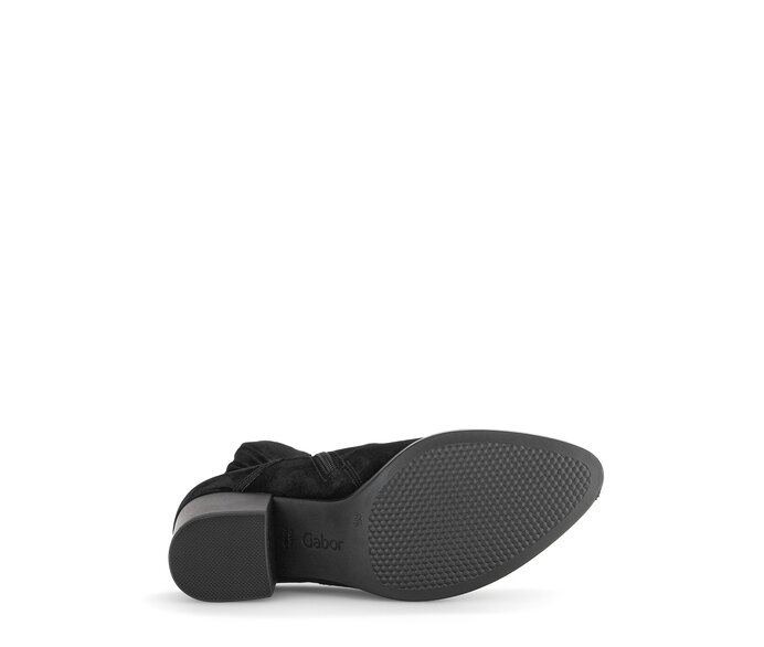 Gabor Damen  Elegante Stiefelette Schwarz - Rauleder