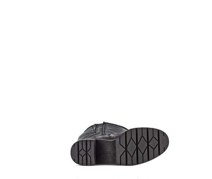 Gabor Damen  Sportlicher Stiefel Schwarz - Glattleder