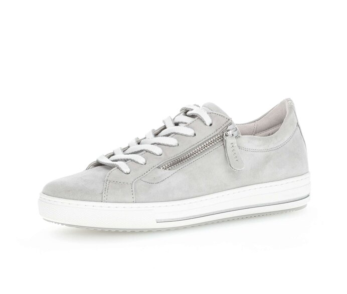 Gabor Damen  Sneaker Low Grau - Rauleder