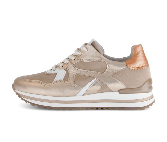 Gabor Damen Sneaker Low Braun - Materialmix Leder