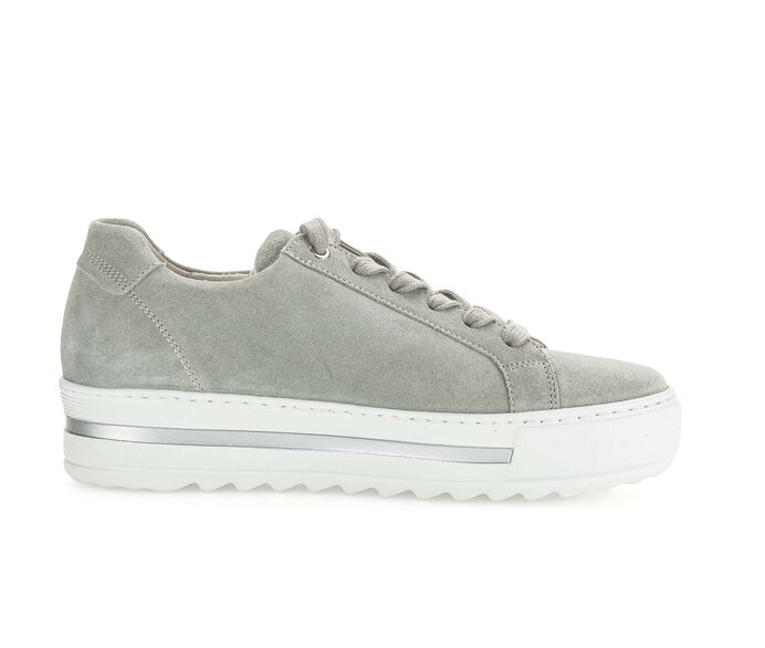 Gabor Damen  Sneaker Low Grün - Rauleder
