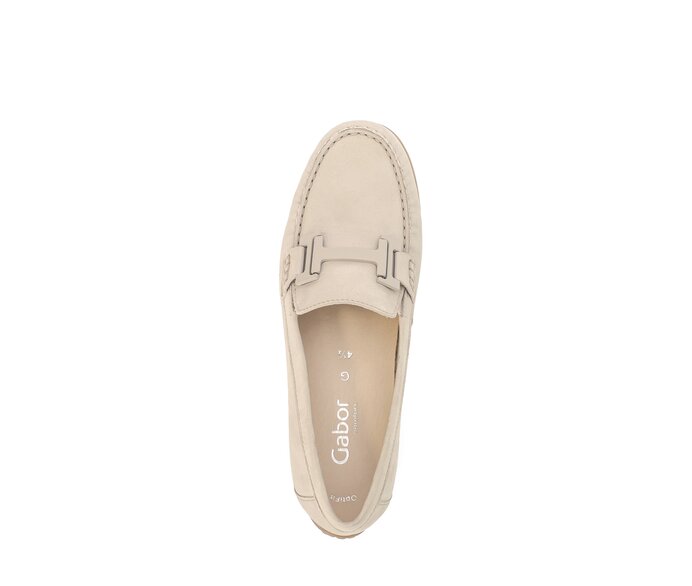 Gabor Damen  Mokassin Beige - Rauleder