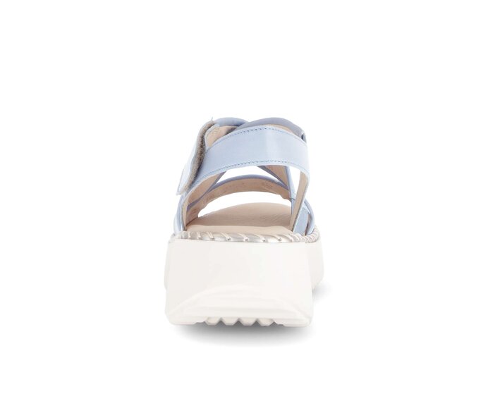 Gabor Damen  Plateau Sandale Blau - Glattleder