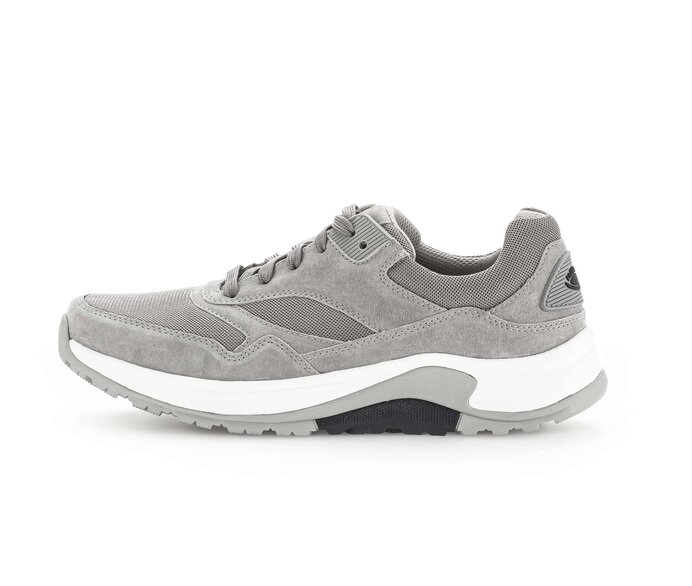 Gabor Herren Rollingsoft Sneaker Low Grau - Materialmix Leder/Textil