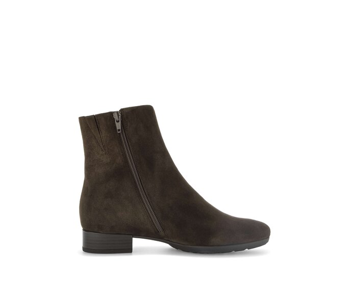 Gabor Damen  Sportliche Stiefelette Braun - Materialmix Leder