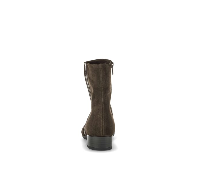 Gabor Damen  Sportliche Stiefelette Braun - Materialmix Leder