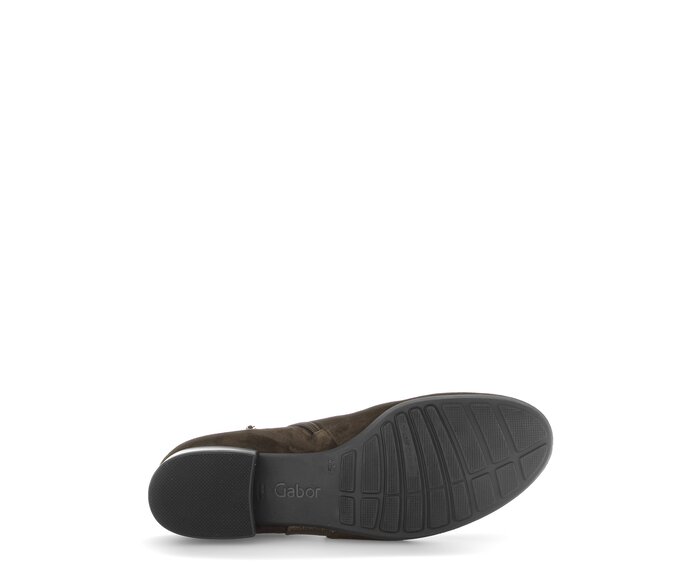 Gabor Damen  Sportliche Stiefelette Braun - Materialmix Leder