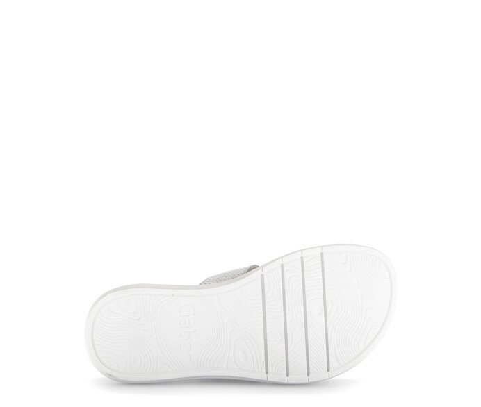 Gabor Damen  Pantolette Grau - Materialmix Leder