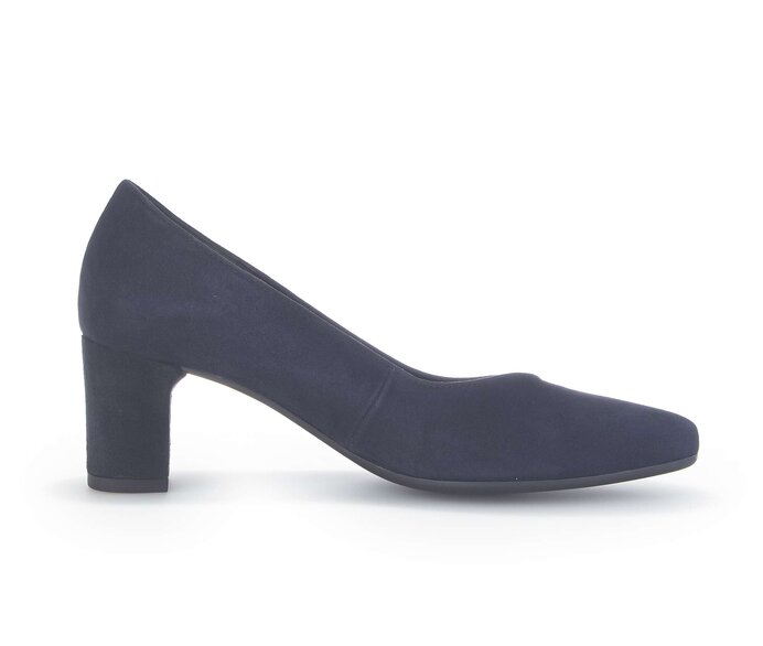 Gabor Damen  Eleganter Pumps Blau - Rauleder