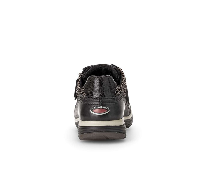 Gabor Damen  Sneaker Low Schwarz - Materialmix Leder/Lederimitat