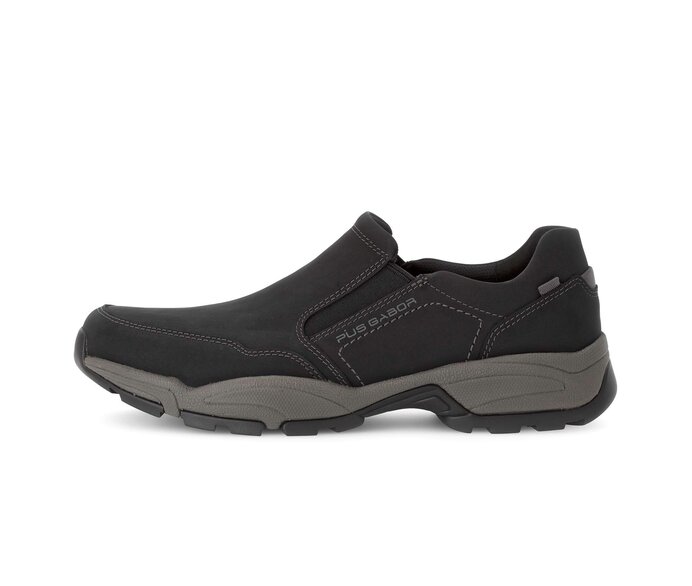 Pius Gabor Herren Sneaker Low Schwarz - Nubuk
