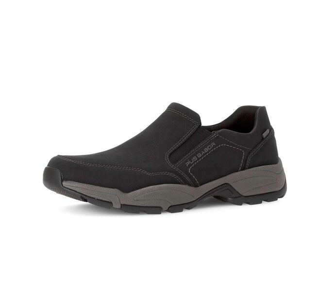 Pius Gabor Herren Sneaker Low Schwarz - Nubuk