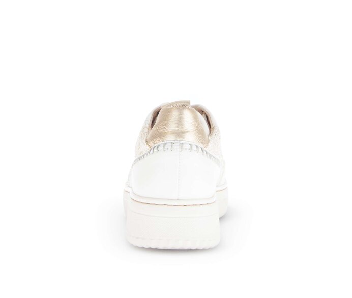 Gabor Damen  Sneaker Low Creme - Materialmix Leder/Lederimitat