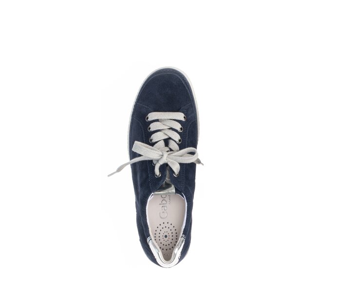 Gabor Damen  Sneaker Low Blau - Rauleder